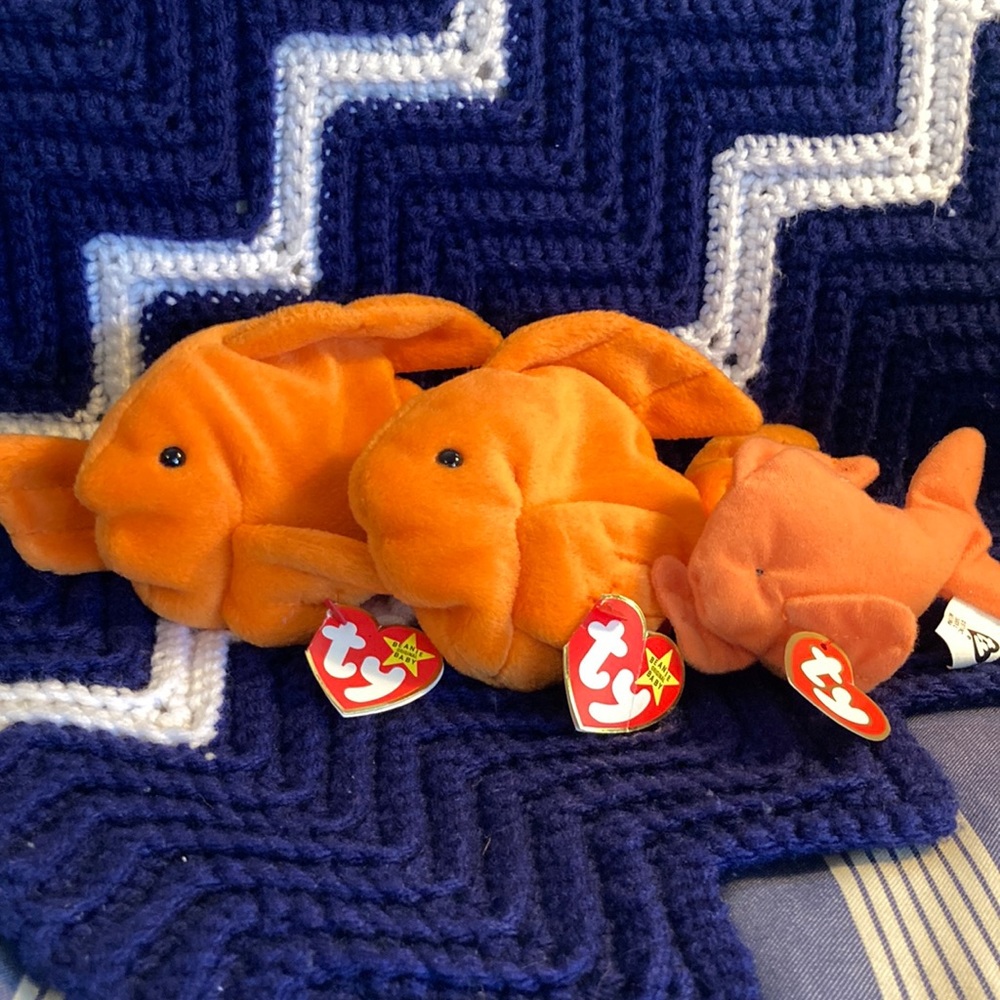 Beanie Babies- Goldfish Family